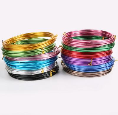 China Jewelry Making Colorful 5Meter 10Meter 18 Gauge Aluminum Wire 1.0MM Bulk Aluminum Wire For Bonsai Multicolor Aluminum Wire for sale