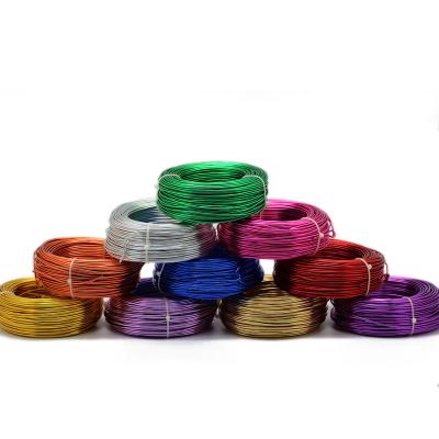 China Best Selling Flexible Soft And Strong Craft Anodized Aluminum Wire Wholesale 0.6mm-8mm Bonsai Colored Aluminum Wire for sale