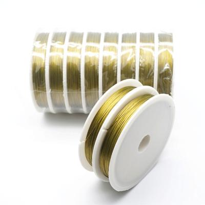 China 0.38mm/0.45mm/0.6mm/1.0mm Tiger Tail Bead Stringing Wire 7 Stainless Steel Dead Soft Wire For DIY Making for sale