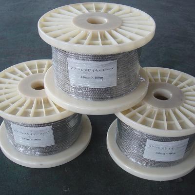 China Spring factory direct stainless steel wire wholesale 1*7 7*7 steel wire 304 316 316l for sale