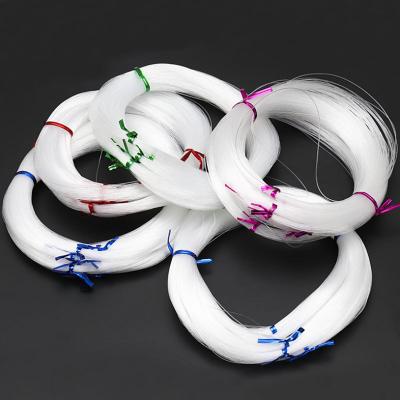 China Wear-resistant handmade good pearl material nylon transparent fishing line Non-elastic strong fish silk wholesale for sale