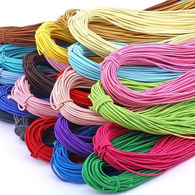 China Clothing factory wholesale 2MM colorful high strength suction elastic cords for clothing accessories for sale