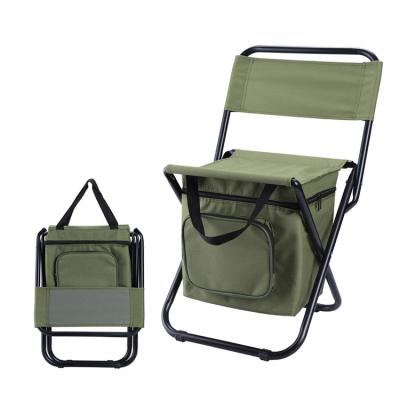 China Other Portable Outdoor Folding andFood Dtorage and Insulation Bag Function 3 in 1 Camping Lightweight Leisure Storage Fishing Chair for sale