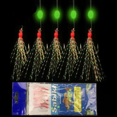 China Bright Colorful String Hooks with 6 Hooks for Carp Fishing PESCA for sale