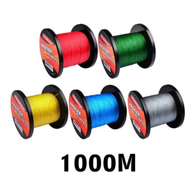 China Float Locator 4 Holds 1000M Strong 100LB PE Braided Multiflame Fishing Line for sale