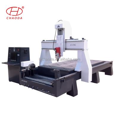 China Low Price Wood Working High Speed ​​3d CNC Router / CNC Wood Cutting Machine With Rotary Axis JCW1325 for sale