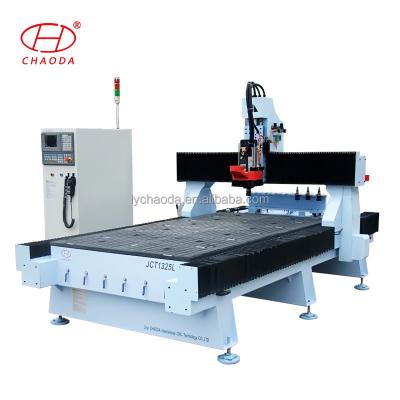 China Wood Office Chair Making Machinery Italy HSD Spindle CNC Router CNC Wood Cutting Machine With Auto Tool Changer JCT1325L for sale