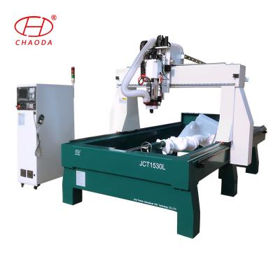 China EPS Foam 4 Axis 3D CNC Wood Carving Machine With Large Rotary Device for sale