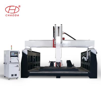 China 3d stone marble cnc router stone cutting machine with 5 axis for sale