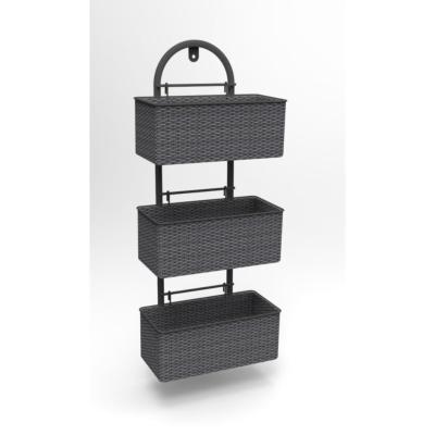 China None Wall mounted 3-tier storage basket for sale