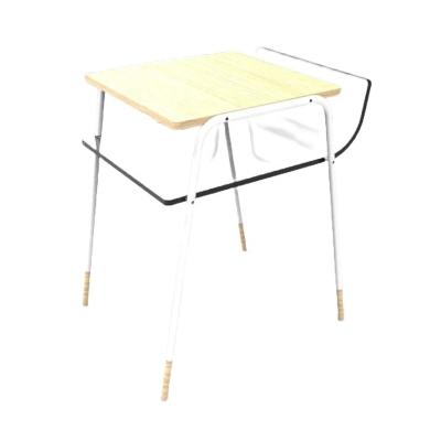 China Durable Side table coffee table MDF top with Acrylic storage shelf for sale