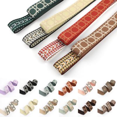 China Cloth Bag Strap Handbag Wallet Shoulder Bag DIY Strap Craft Sewing Accessories Shoulder Canvas Bag 2M/5M/10M Jacquard Webbing Strap for sale