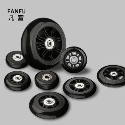 China Airplane Universal Nylon Spare Roller Travel Wheel Accessories Wheel Luggage Silent Casters Pour Briefcases Luggage Wheels for sale