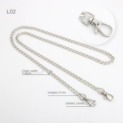 China Custom Metal Hardware Bag Chain Straps Ladies Decorative Chain Shoulder Mobile Phone Case Replacement Belt Strap Metal Chain for sale