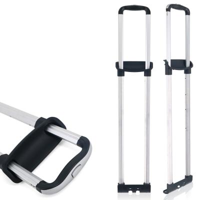 China High Quality Aluminum Metal Trolley Telescopic Handle With Power Bank Holder Suitcase Handle Parts Good Sale Trolley Telescopic Handle for sale