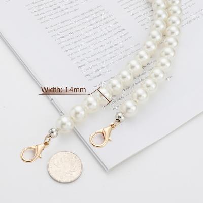 China Wholesale New Pearl Beads Bag Chain Material Bag Chain High-bright Optional Handheld Belt High-bright Imitation Bag Pearl Bag Pearl Chain for sale