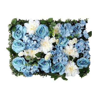 China Wholesale Fancy Wedding Flower China Factory Decoration Stage Backdrops Panels Artificial Flower Wall for sale