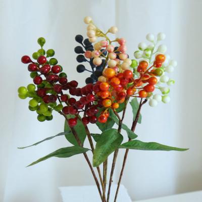 China Artificial Flower Decoration Artificial Flowers Christmas Flower Berries Home Office Decoration Floral Flowers for sale