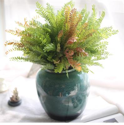 China Party Decoration Beauty Fern Plant Artificial Floral Leaves Foliage Home Party Decoration for sale