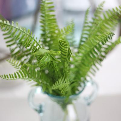 China Home and Wedding Artificial Fern Plant Flower Floral Grass Flower Bouquet Decoration Arrangements Cycas for Home Arrangements and Wedding Decoration for sale