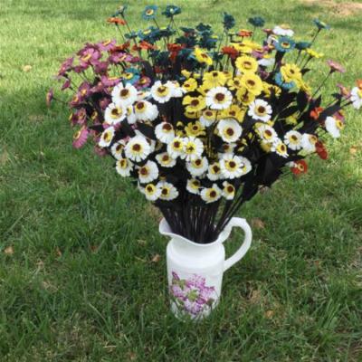 China Artificial flower European style simulation flowers Daisy Sunflowers retro for wedding and home decoration for sale