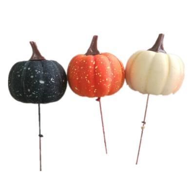 China Small Artificial Foam Flower White Pumpkins On Sale For Halloween Craft Decoration for sale