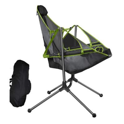 China Easy-carry Outdoor Portable Rocking Folding Camping Fishing Swing Rocking Chair for sale