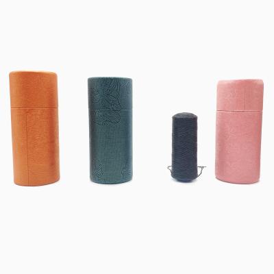 China Eco Floss Packing Refillable Paper Tube OEM Refillable Mint Glass Container Bamboo Charcoal Tooth Zero Waste Dental Floss for sale