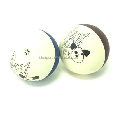 China Sustainable Hot Sale Cavity Pet Rubber Ball , Dog Ball With Whistle for sale