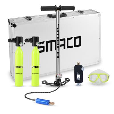 China SMACO S300 Dual Oxygen Scuba Cylinder Oxygen Cylinder Tank Water Sports For Swimming Snorkel Set New Cylinders Outdoor Entertainment for sale