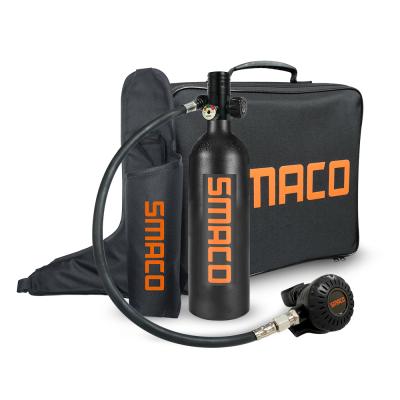 China Hot Selling 1L Aviation Aluminum Scuba Tank Mini Portable Diving Equipment Sets Oxygen SMACO Selling for sale