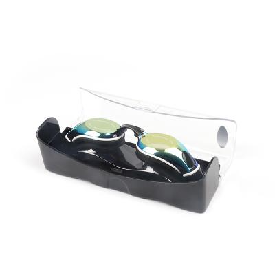 China Wholesale Anti Fog Double High Definition Coated Anti Fog Strap Swimming Goggles With Protective Case for sale