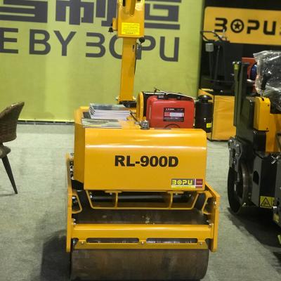 China Building Material Stores 880Kg Walk-Behind Double Drum Mini Compactor Road Roller Vibratory Road Roller With Diesel Engine for sale