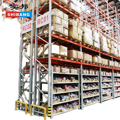 China Corrosion Protection Heavy Duty Industrial Shibang Pallet Warehouse Storage Racking System for sale