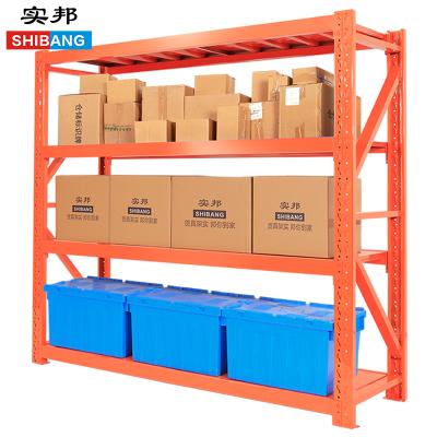 China Corrosion Protection Customized Warehouse Plate Storage Rack Steel Orange Pullet Racking System for sale