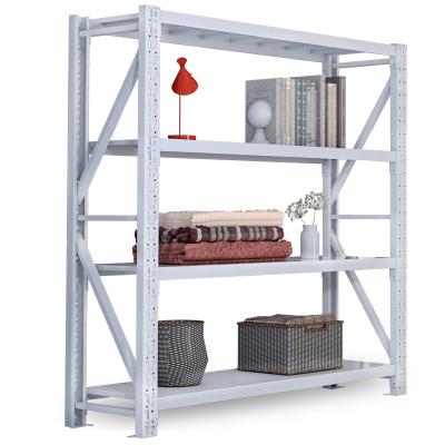 China Factory Manufacture 180KG Layer Powder Corrosion Protection Coated Light Duty Metal Warehouse Storage Rack Shelf for sale