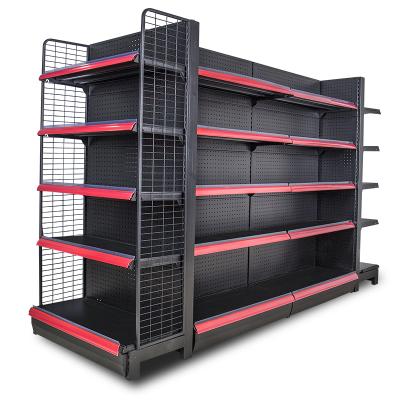 China Concise Design Corrosion Protection Convenience Grocery Store Supermarket Grocery Shelves Display Stands for sale