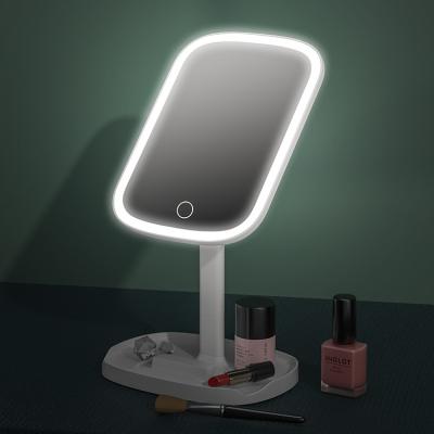 China M13 Shenzhen Vanity Single Side Lighted Shower Makeup Cosmetic Desktop Folding Mirror for sale