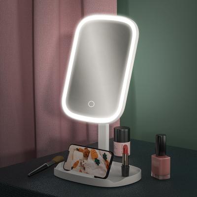 China High Quality Smart M13 Small Desktop Beauty Vanity Lighted Compact Mirror for sale