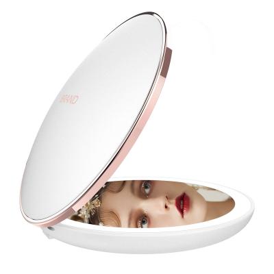 China M11 Custom Private Label Lighted Led Lighted Travel Vanity Makeup Mirror for sale