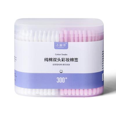 China Eco-fridendly China Suppliers Eco Friendly Ear Cleaning 300Pcs Card Suction Package Disposable Paper Stick Cotton Bud for sale