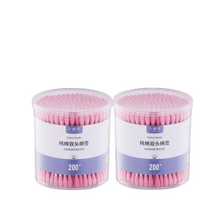 China Eco-fridendly Wholesale Disposable Eco-Friendly 200 Pcs Paper Stick Cotton Buds With Card Suction Package for sale