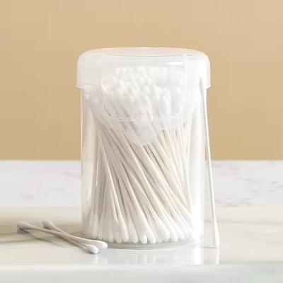 China Eco-fridendly Wholesale Custom Paper Stem Disposable Cotton Swabs Ear Pick Baby Cotton Buds for sale