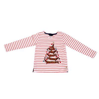 China Hot sale Causual red stripe kid boutique long sleeve custoom apparel shirts in bedroom for sale