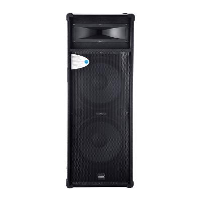 China Play Video Hot sell factory price  2518  professional 15 inch karaoke stage DJ bar wooden  passive speaker loudspeaker box big audio system for sale