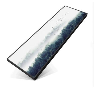 China Modern 15x60 Mist Forest Framed Wall Art Home Stone Crafts Oil Painting On Canvas Wall Paintings For Living Room Framed for sale