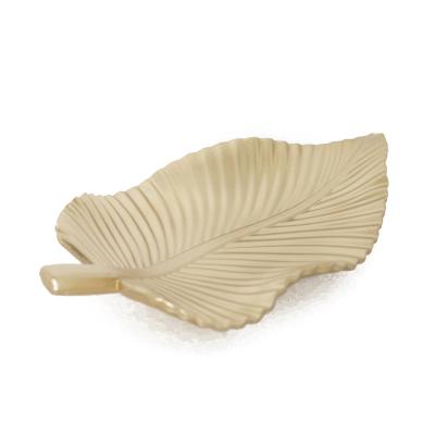 China Modern wood mix powder leaf gold table decor for sale