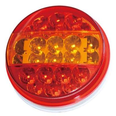 China PC E-MARK IP67 LED Amber Clear/Red Trailer Light Combination Tail Light Truck Rear Tail for sale