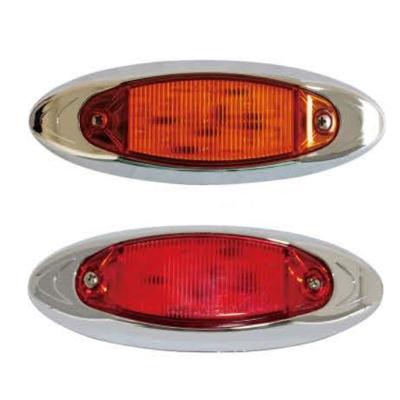 China PC E-MARK 100% Waterproof Led Side Beacon Light Amber Clear 12V Truck Trailer Clearance Led Auto Marker Lamp for sale