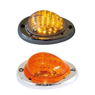 China Clear PC LED Side Marker Lights With Chrome Base With Waterproof IP67 for sale